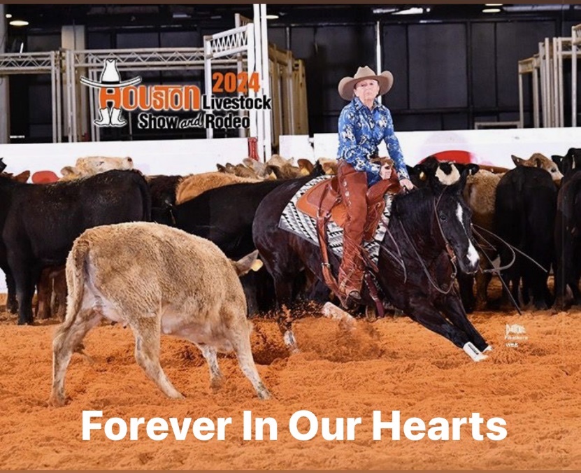 Donna Harrison competing at the 2024 Houston Livestock Show and Rodeo